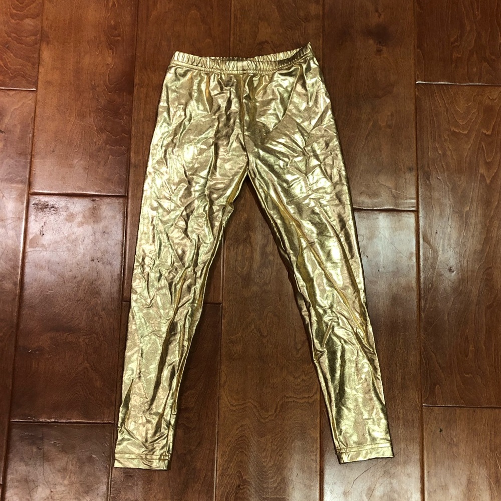 Gold leggings